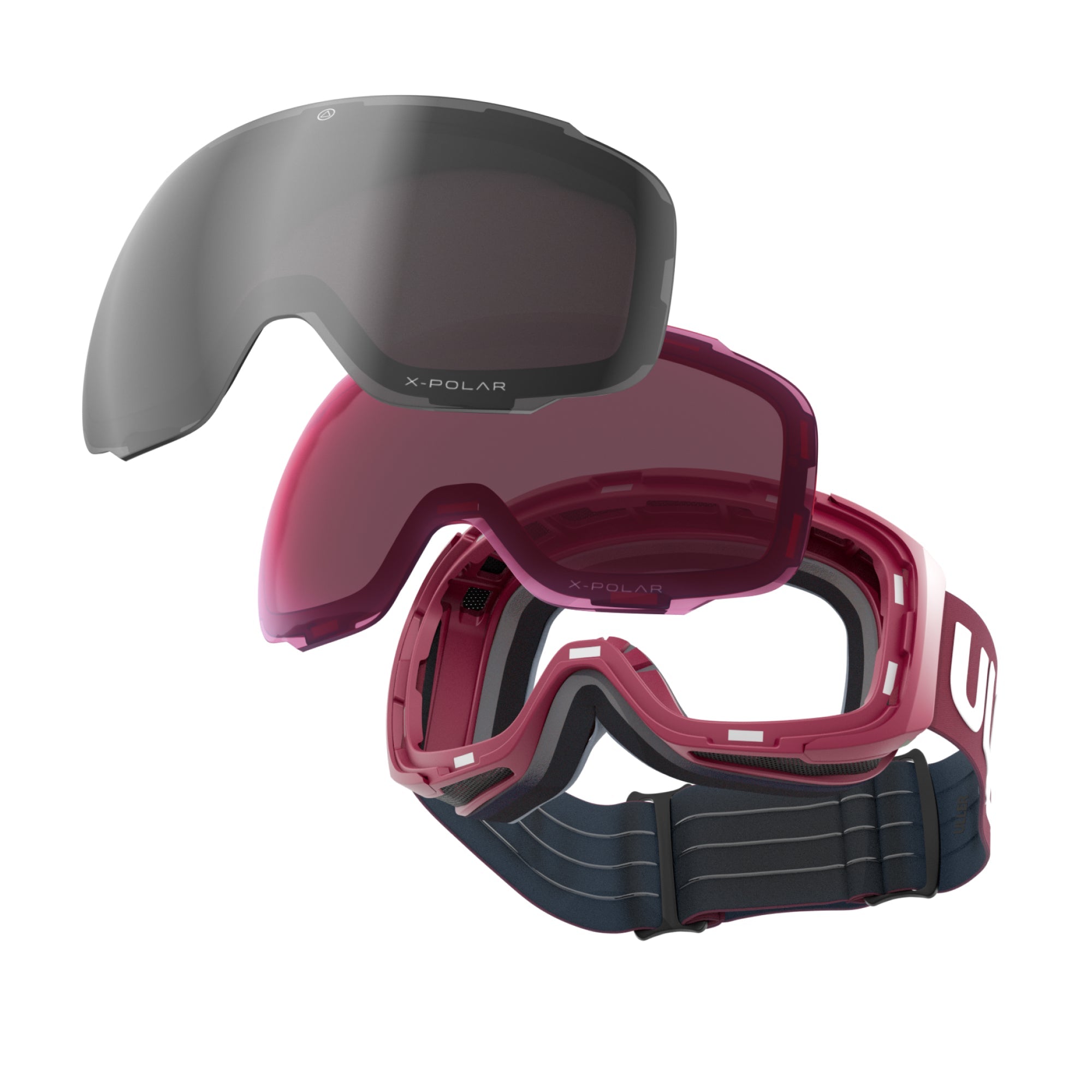 uller blizzard ski goggles Ski Goggles Uller Helix Red / Silver