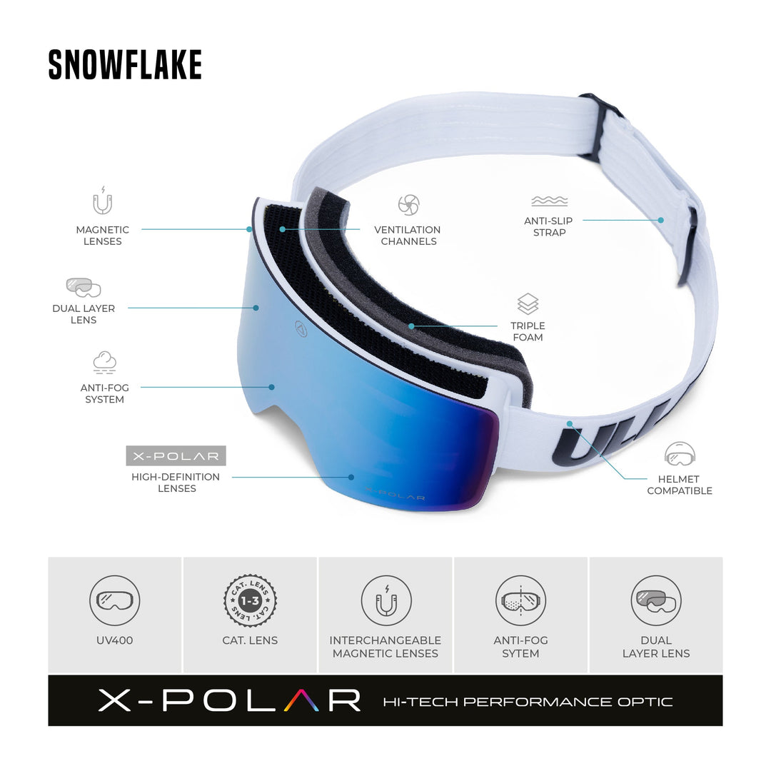 Snowflake White / Blue